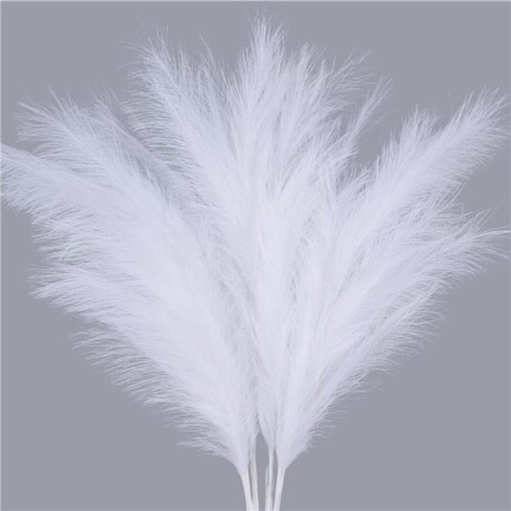7-Pcs 38"/3.1FT Faux Pampas Grass Large Tall Fluffy Artificial Fake Flower Boho